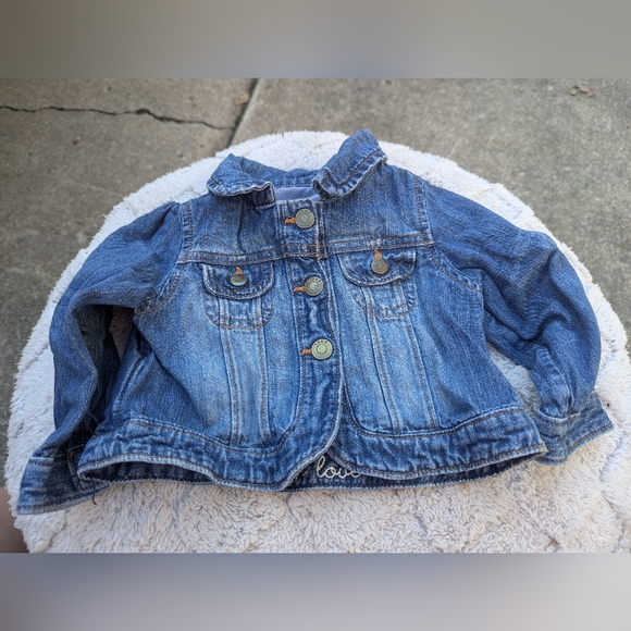 Baby Girls Gap Denim Jean Jacket Size 6-12 Mo. - Picture 1 of 6